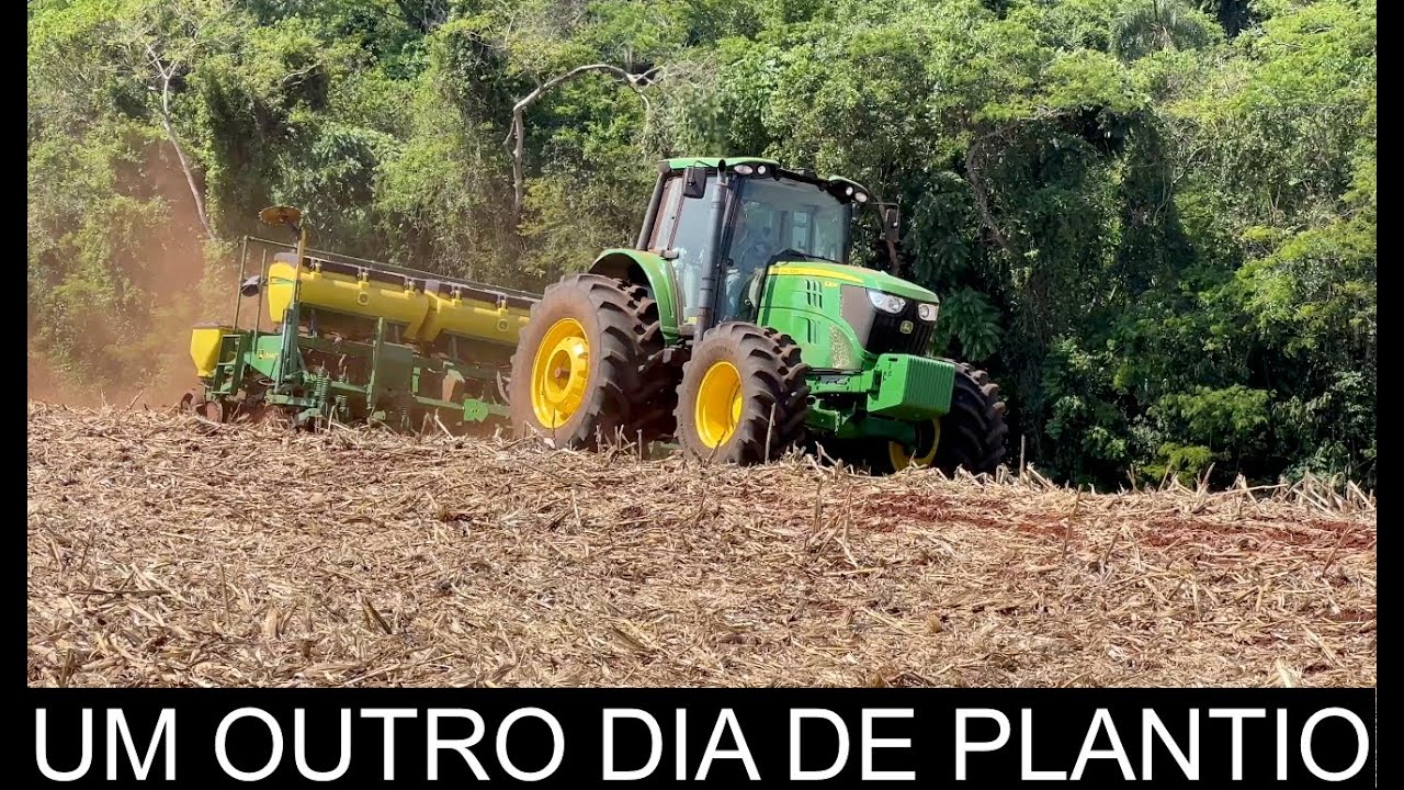 PLANTANDO SOJA COM JOHN DEERE 6210M -  SAFRA VERÃO - TERMINAMOS NOSSO MAIOR CAMPO