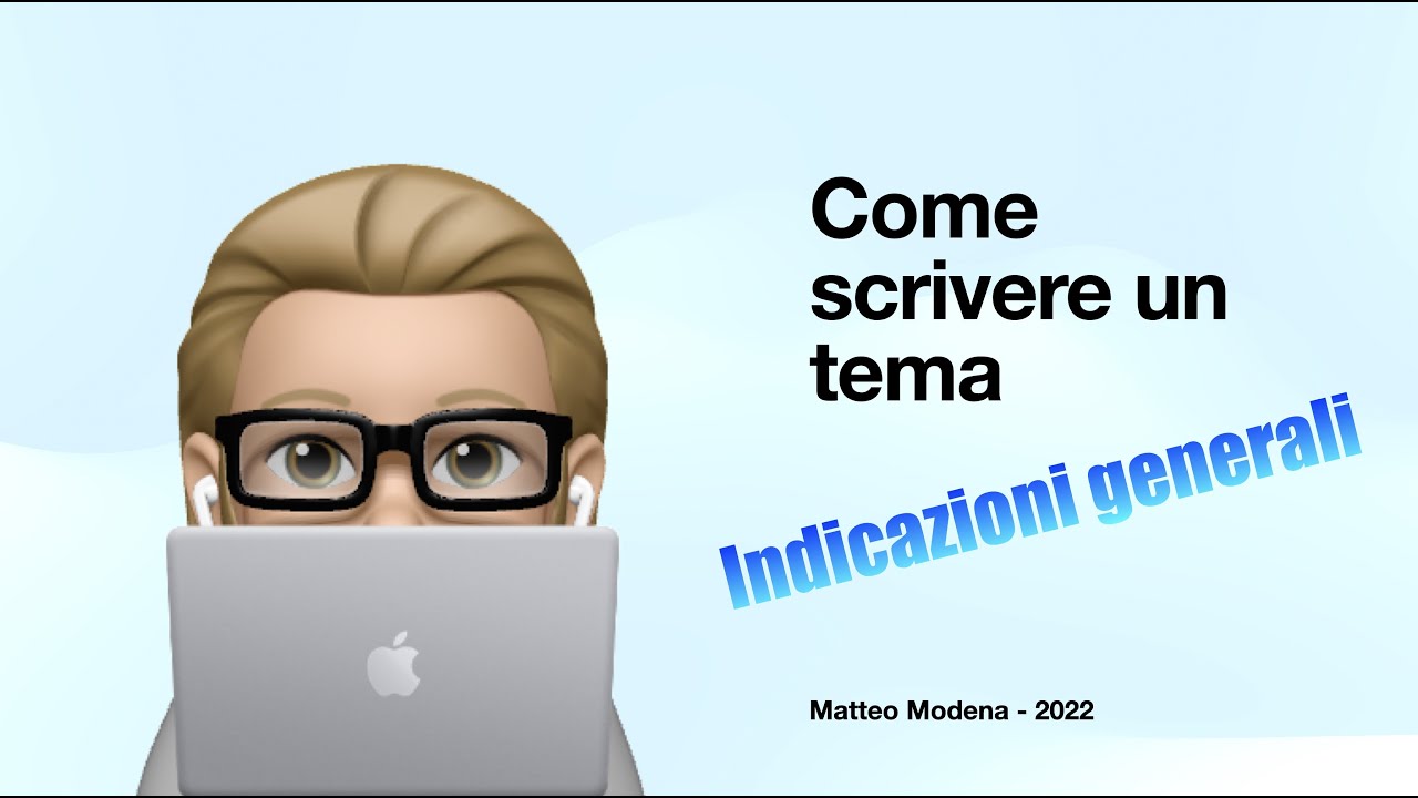Come scrivere un tema