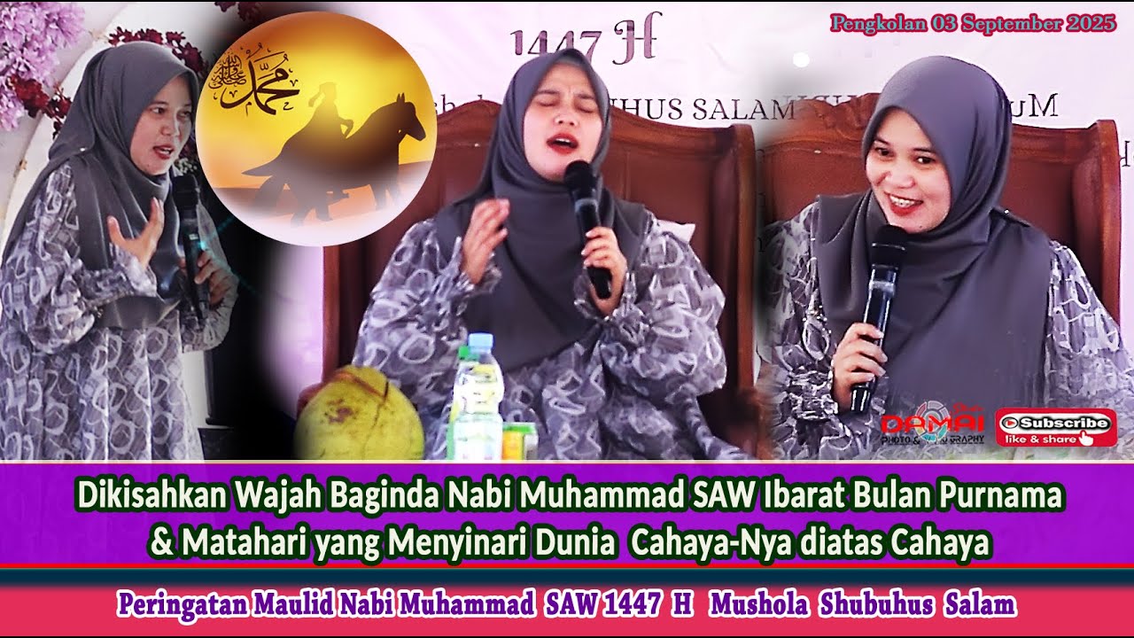 Dikisahkan Wajah Nabi Muhammad SAW Ibarat Bulan Purnama -Ngaji Bareng Ibu Nyai Hj. Mar'atus Sholihah