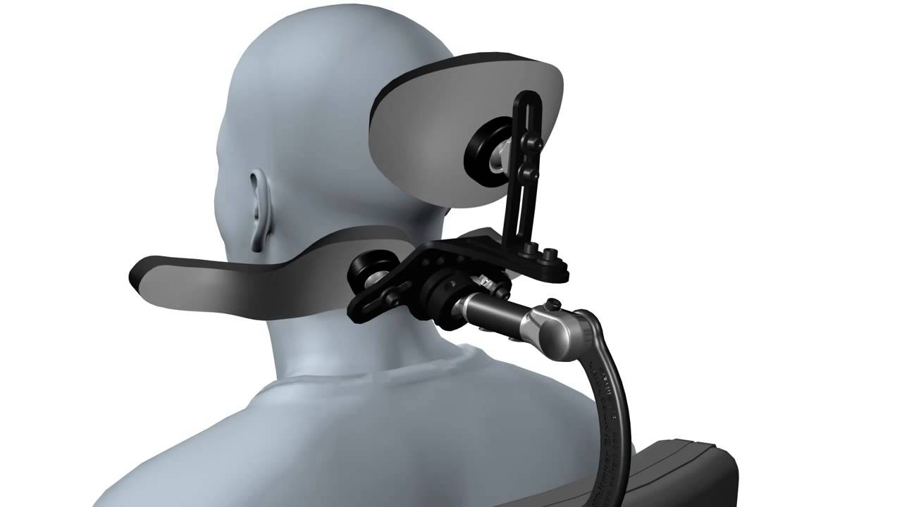 Whitmyer Dual Sub occipital Headrest with LINX Hardware Adjustment Animation