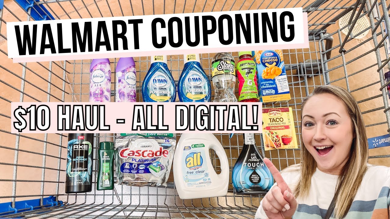 $10 All Digital Walmart Couponing Haul!