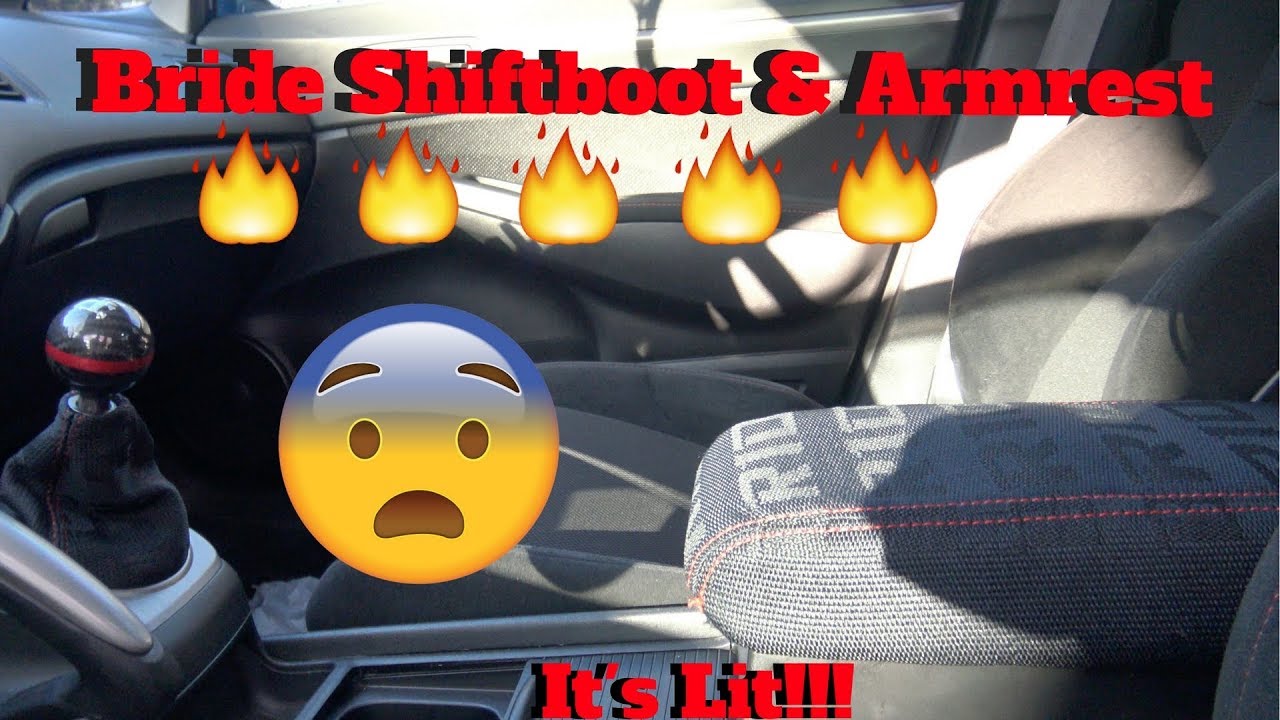 *New* Bride Shift Boot and Armrest Install 8thgen 06-11 Honda Civic Si!