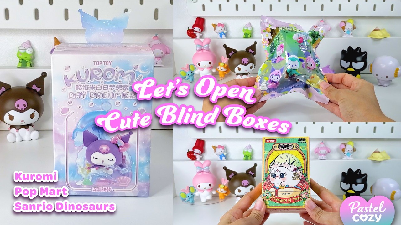 Sanrio Blind Boxes | Relaxing Unboxing ft. Cute Kuromi, Sanrio Dinosaurs, Pop Mart from Kouhigh Toys