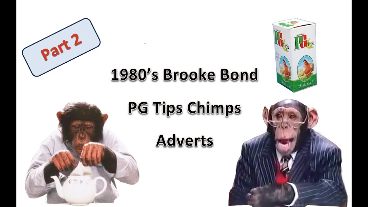 (1980s) PG Tips Chimp Brooke Bond Tea Advert Compilation