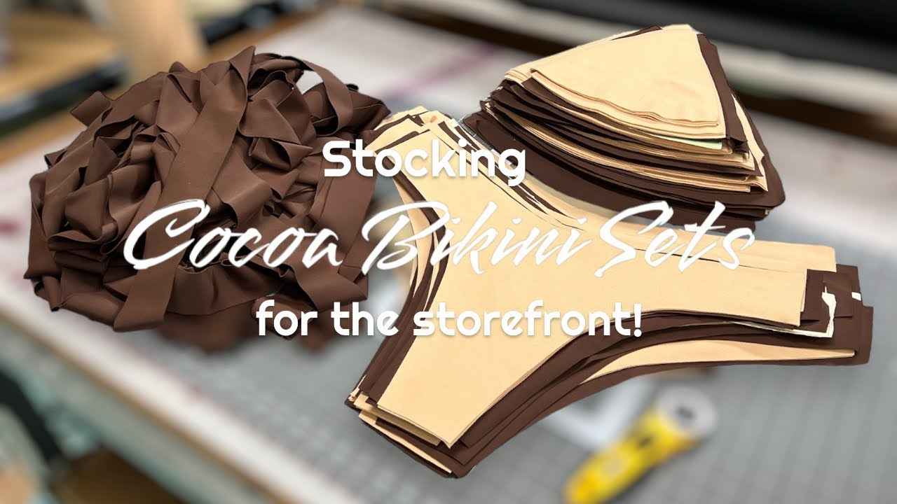 Stock bikinis with me! 🎥 Sew along | FJ SWIM BIKINIS