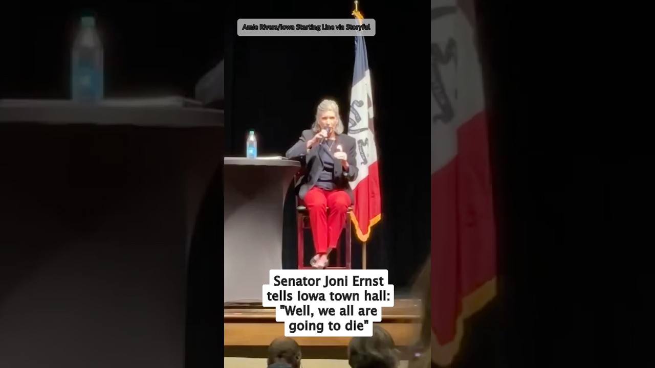 Sen. Joni Ernst tells Iowa town hall: 