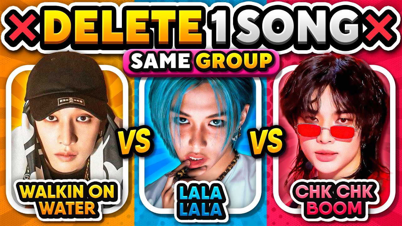 ❌ DELETE ONE KPOP SONG SAME GROUP ❌ Most Popular KPOP Songs | Kpop Quiz Game