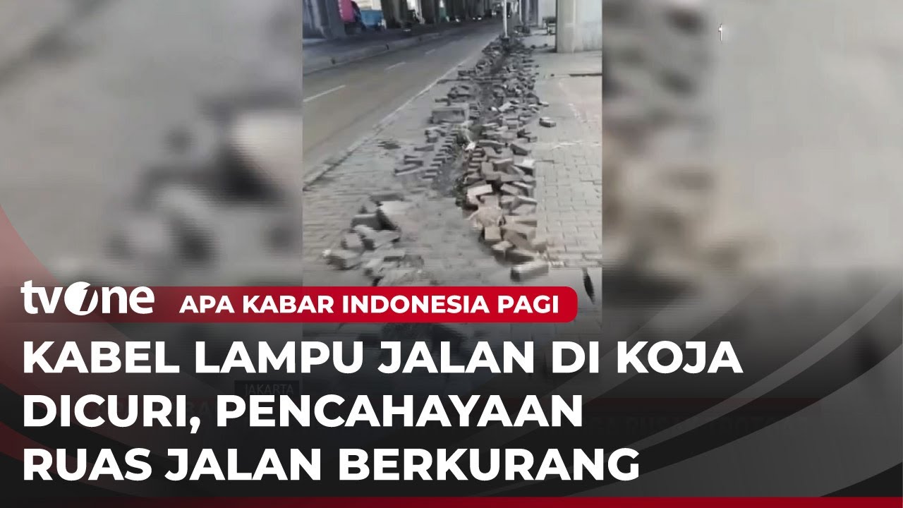 VIRAL!  Pencurian Kabel Lampu Jalanan Hingga Rusak Trotoar | AKIP tvOne