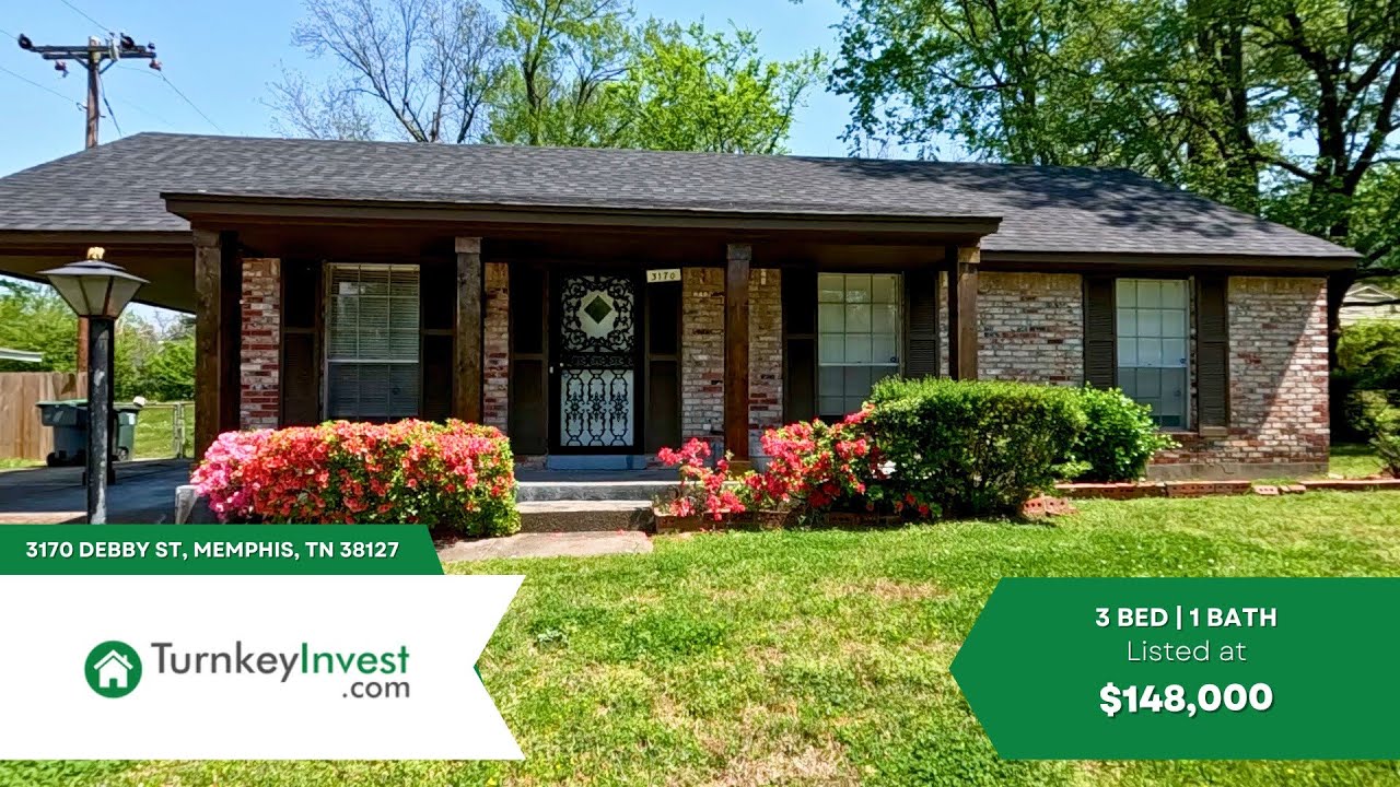3170 Debby St, Memphis TN – Affordable Turnkey Rental with Strong Cash Flow!
