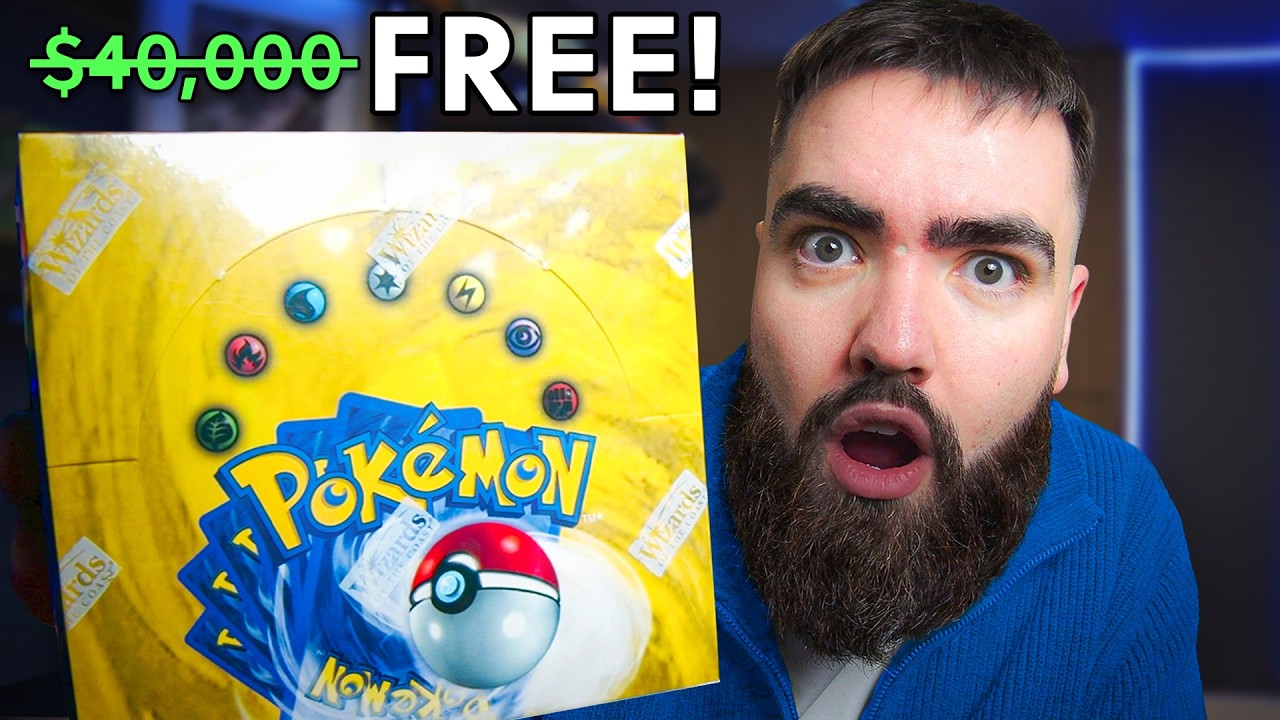 Opening a Base Set VINTAGE Pokemon Booster Box! (GIVEAWAY)