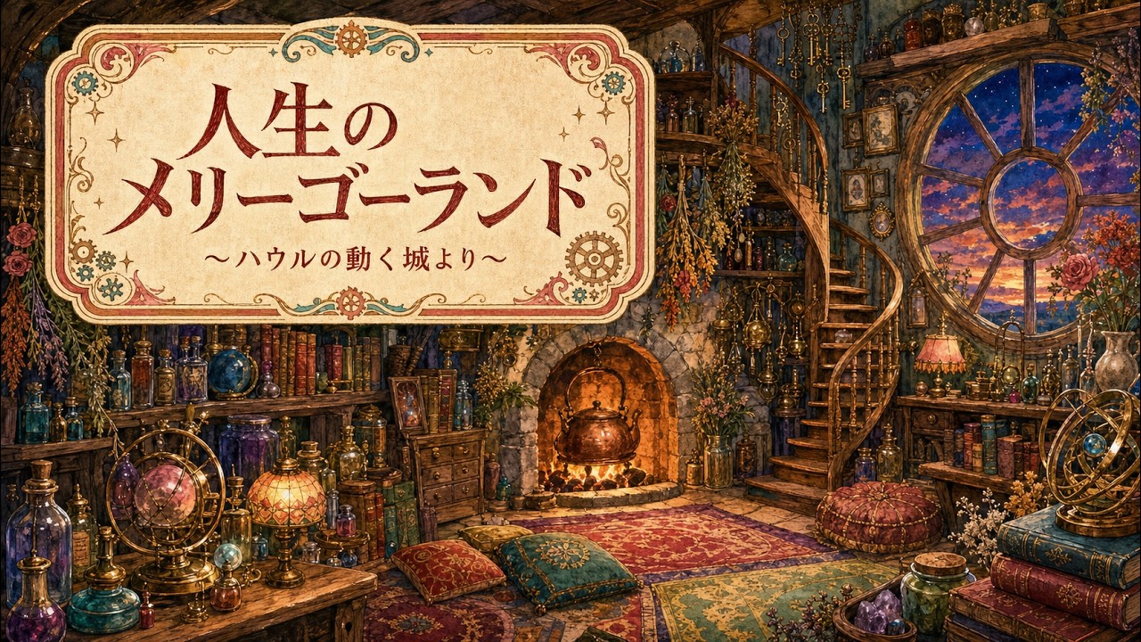 【30分耐久オルゴール】人生のメリーゴーランド/ハウルの動く城（ 睡眠用　作業用　勉強用　BGM）
