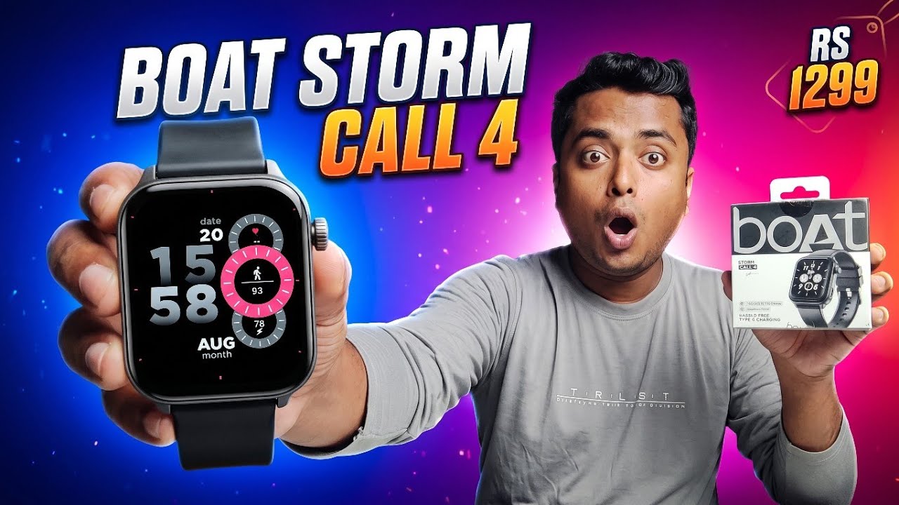 boAt Storm Call 4 Smartwatch🔥- 1.96