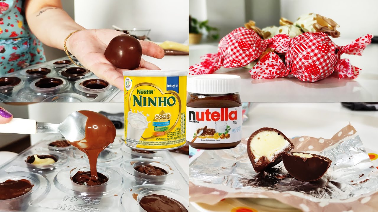 COMO FAZER TRUFA DE LEITE NINHO COM NUTELLA | FAÇA E VENDA |  Adeline Pefer