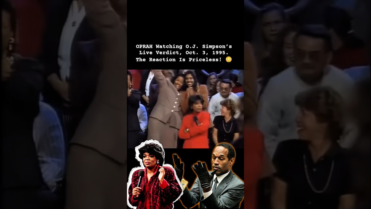 OPRAH Watching the O.J. Simpson Verdict Live (1995) | Trial of the Century #history