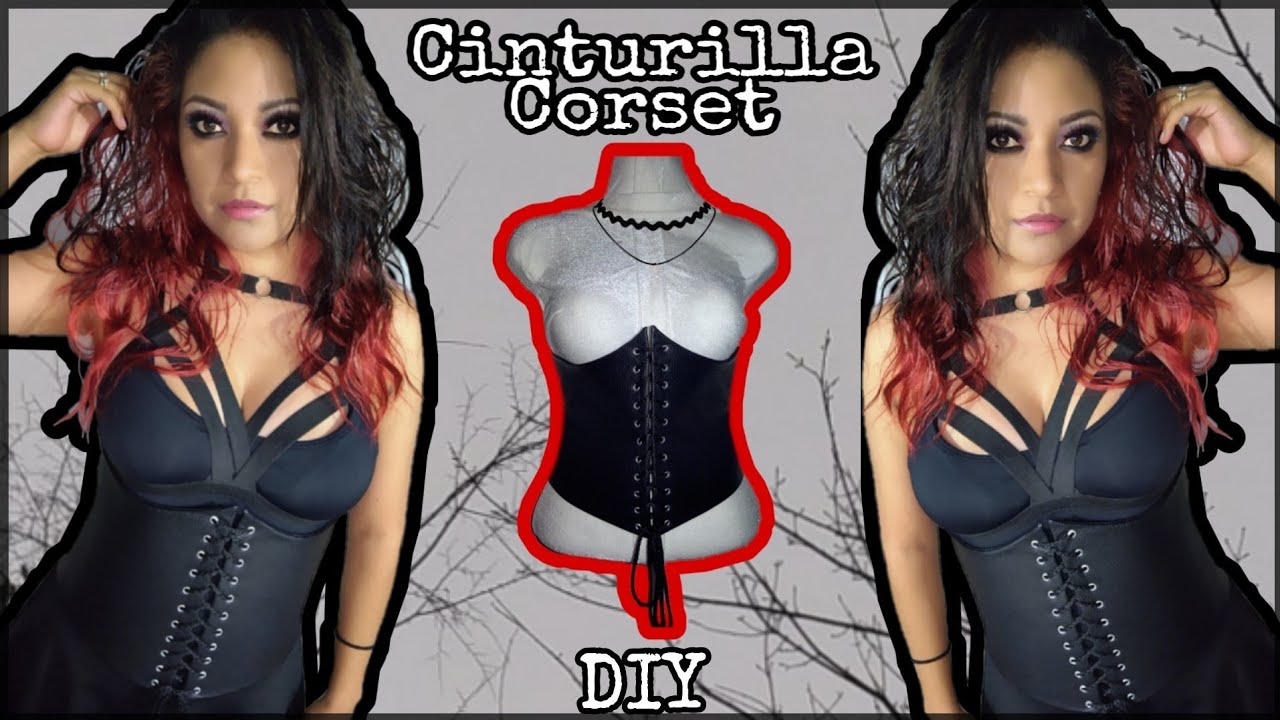Cómo hacer una cinturilla corset - DIY - Fácil - Estilo Alternativo 🖤 - Lady Blue -