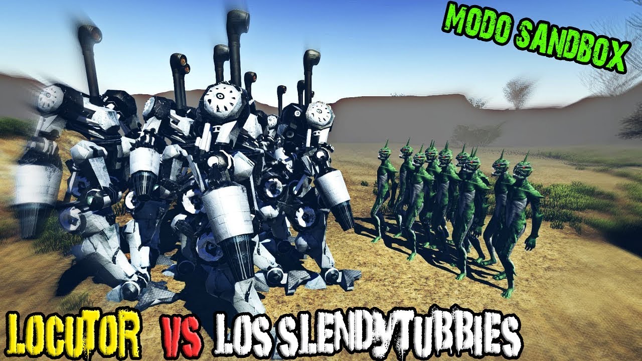 EL LOCUTOR EN ACCIÓN | Civil War | Slendytubbies 3 | SANDBOX