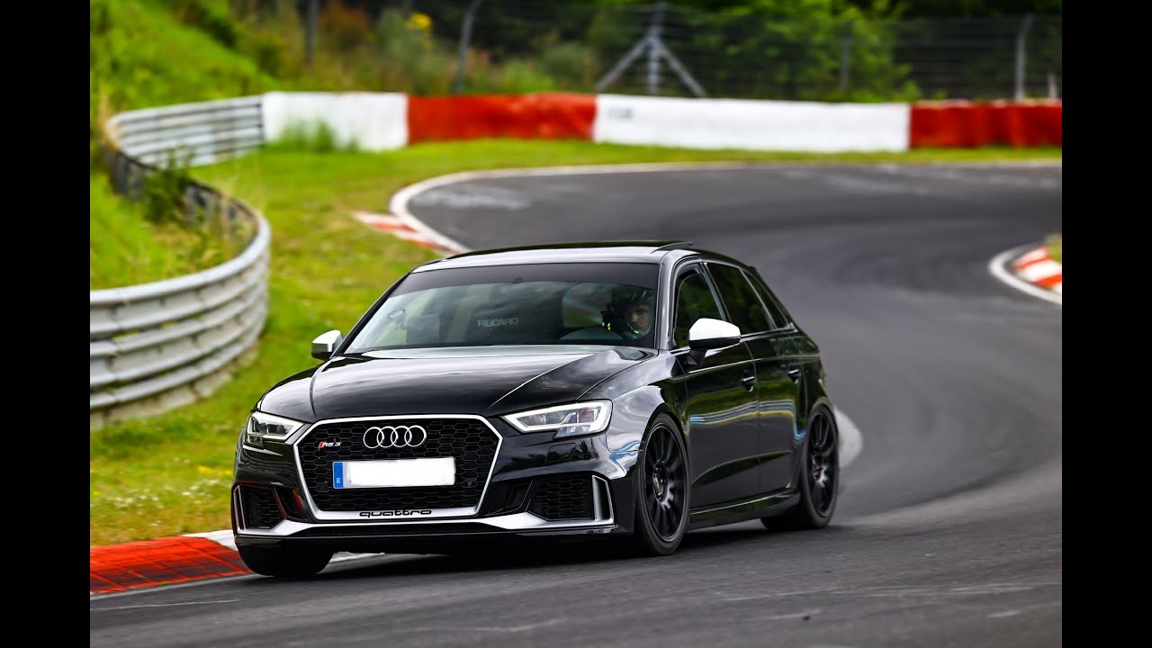 Nurburgring tourist drive lap with Audi RS3, following a friend in his M3 e92