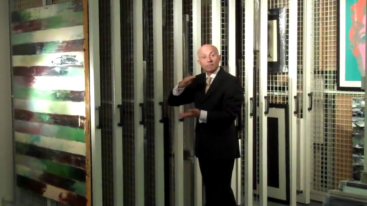 Mobile Art Racking in a London Gallery