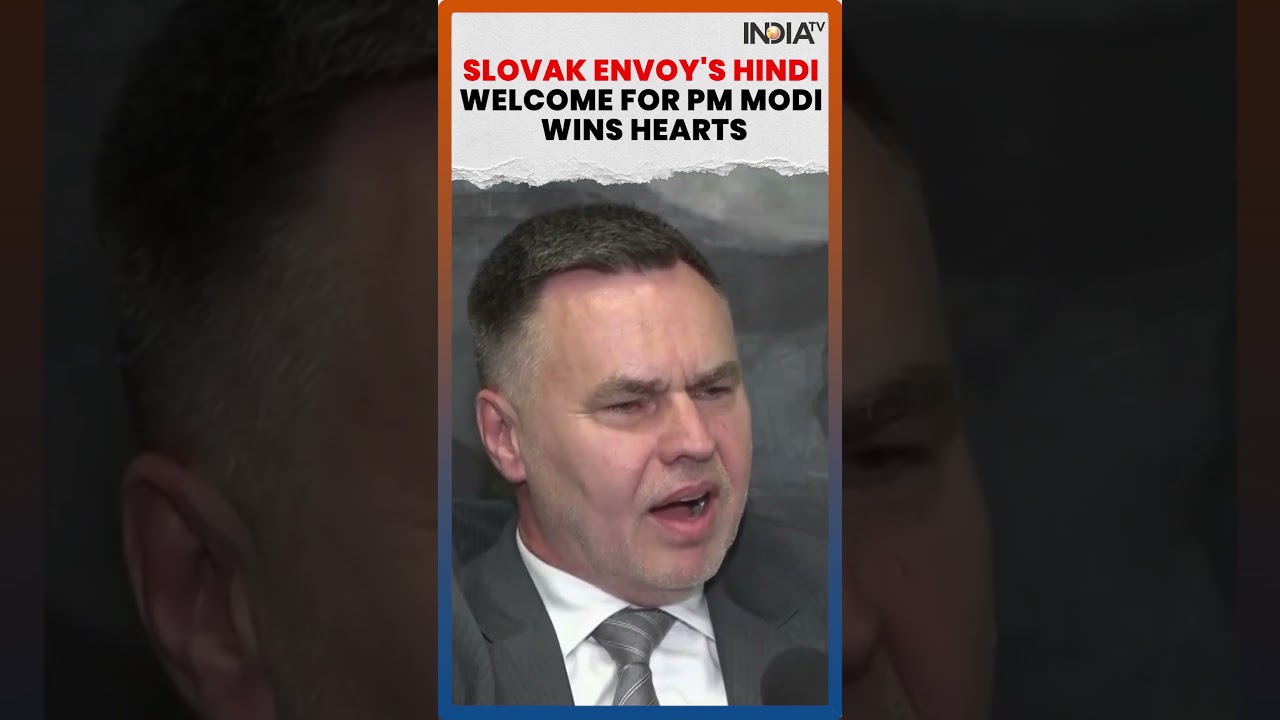 WATCH: Slovak Ambassador R&oacute;bert Maxi&aacute;n Greets PM Modi In Hindi Ahead Of His Visit #shorts #pmmodi