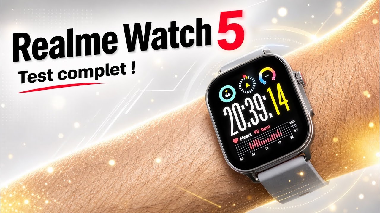 Realme Watch 5 : Pas cher et complète - Test Complet