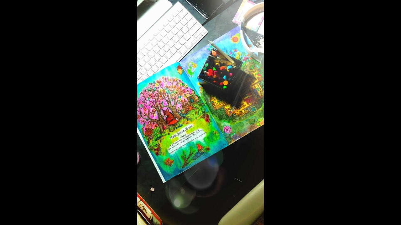 Oil Pastels | Coloring Book Process