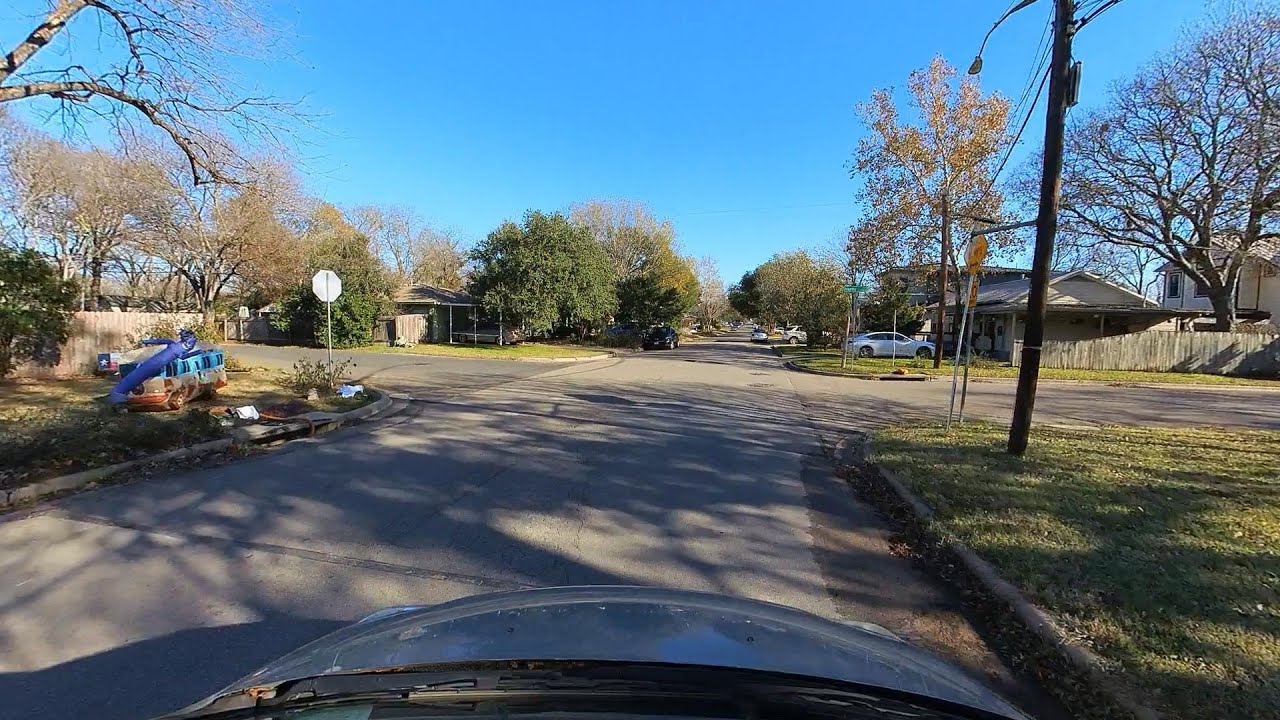 Insta 360 Video Pasadena Ave Austin Texas. Crestview. December 2022