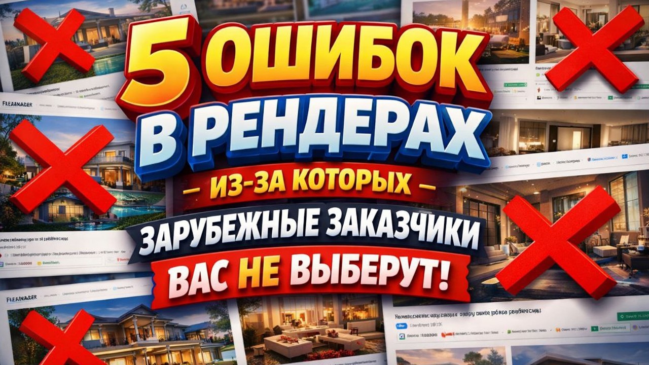 5 ошибок в рендерах, из-за которых зарубежные заказчики вас не выберут | Гильдия искусств