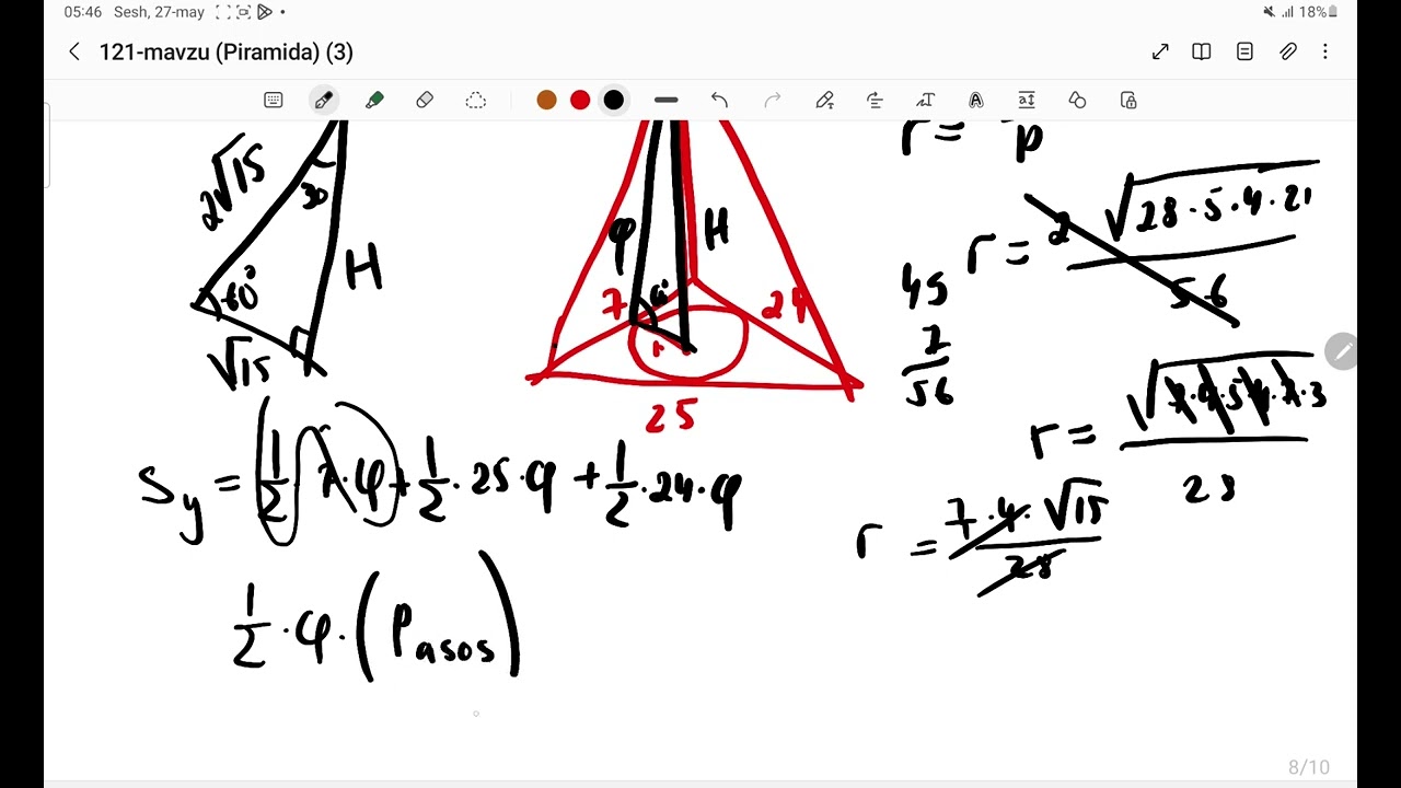 121.3  Muntazam tetraedr va oktaedr haqida tushuncha. Piramidalar