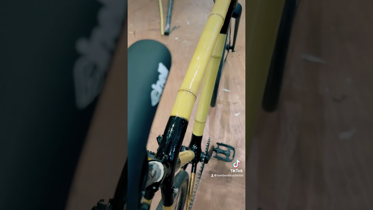 Lightweight bamboo and carbon build #bamboobike #custombicycle #handmade