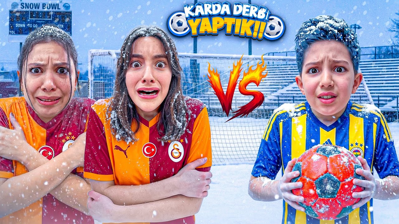 WE PLAYED A FOOTBALL MATCH IN THE SNOW!!! NEW LONG VIDEO!!!
