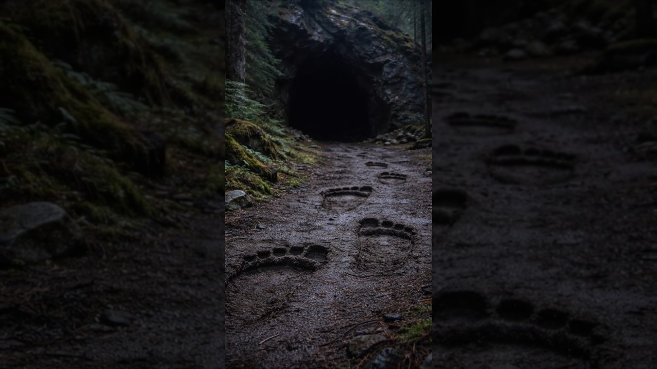 These Footprints Led Straight Into a Cave&hellip; Then Everything Went Silent #forestmystery #bigfoot