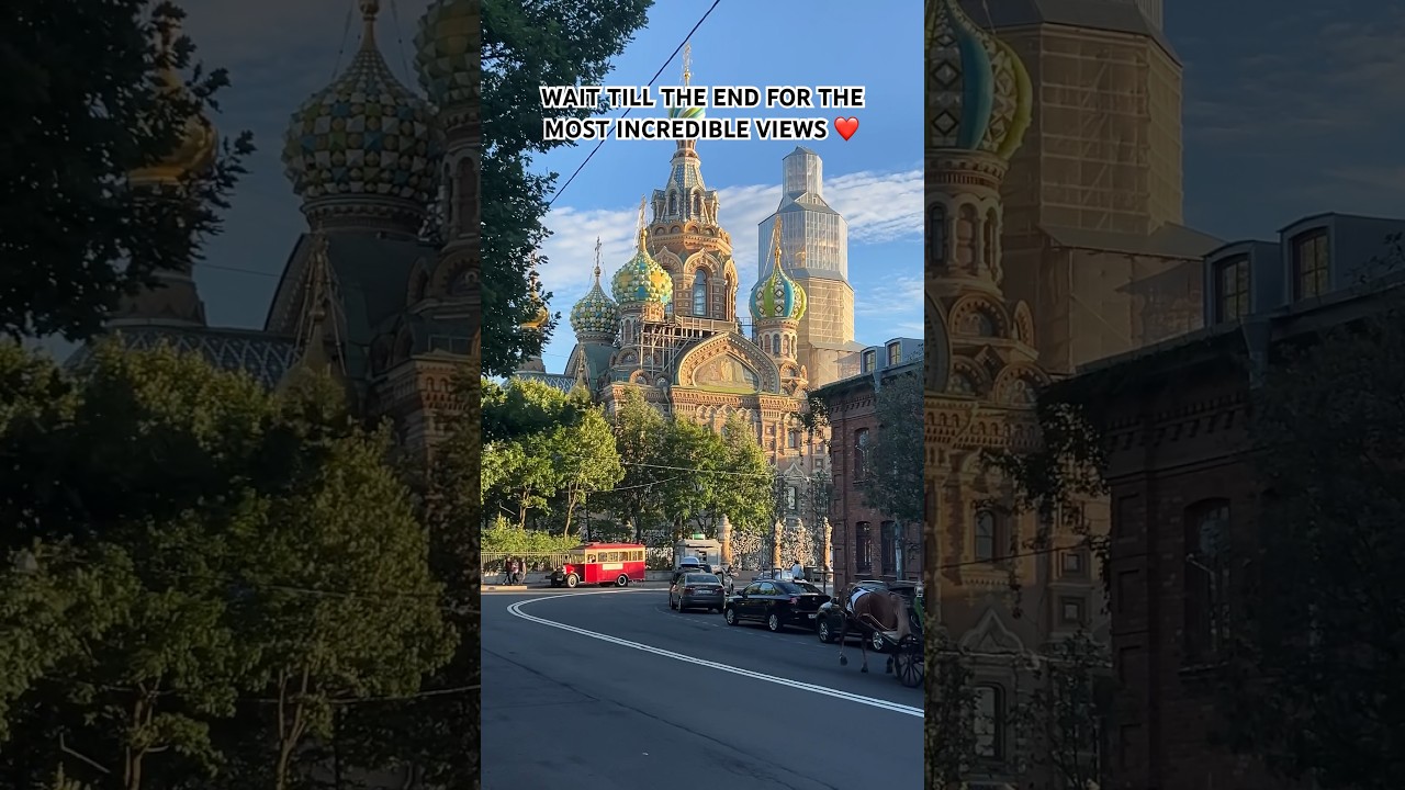 MOST INCREDIBLE VIEW of St Petersburg! #shorts #travel #russia