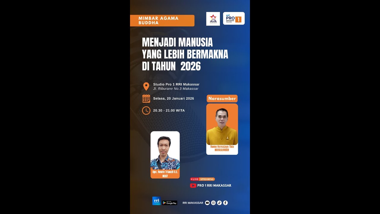 Menjadi Manusia Yang Lebih Bermakna Di Tahun 2026 || Selasa, 20 Januari 2026