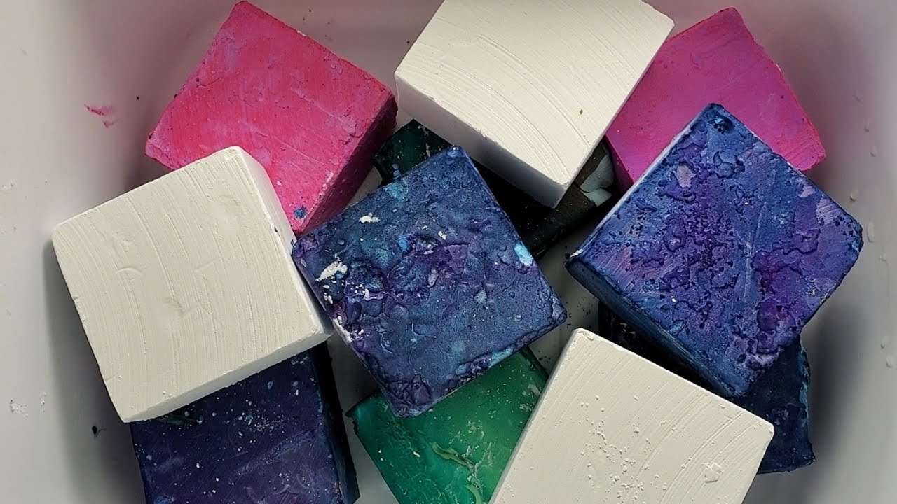 10 BLOCKS DYED GYM CHALK CRUMBLE (TIKTOK FOLLOWERS APPRECIATION)-ASMR