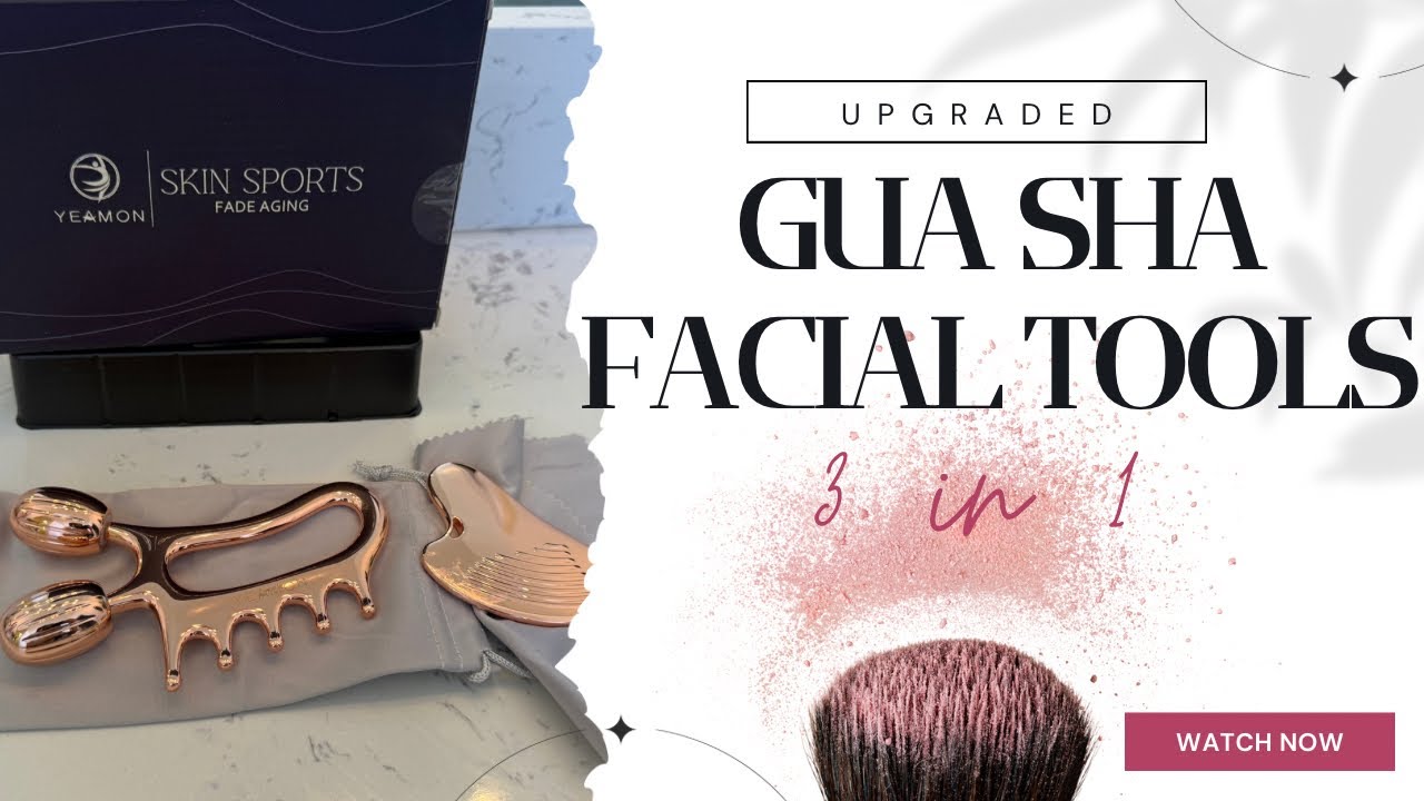 Face Sculpting & De-Puffing Routine ✨ | Rose Gold Gua Sha Set