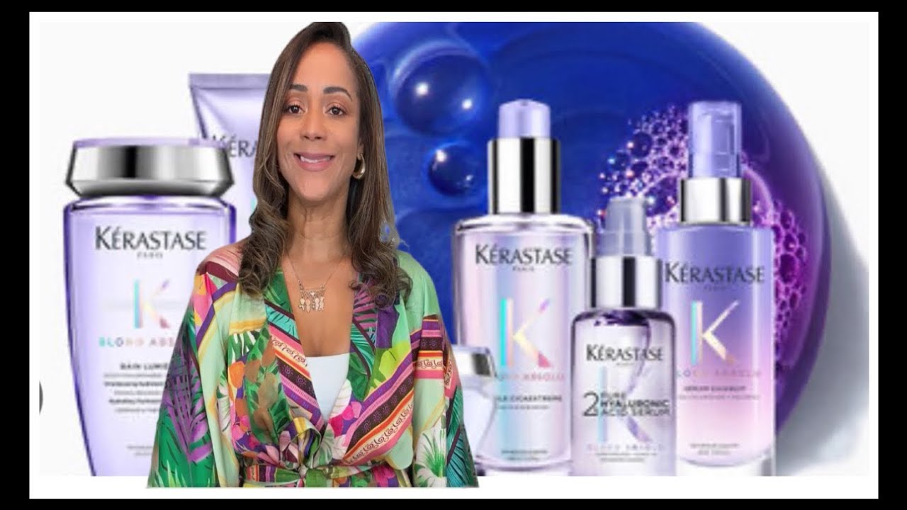 Tratamento Capilar / Kerastase Blond Absolu Serum 2% Ácido  Hialurônico com cabelos descoloridos