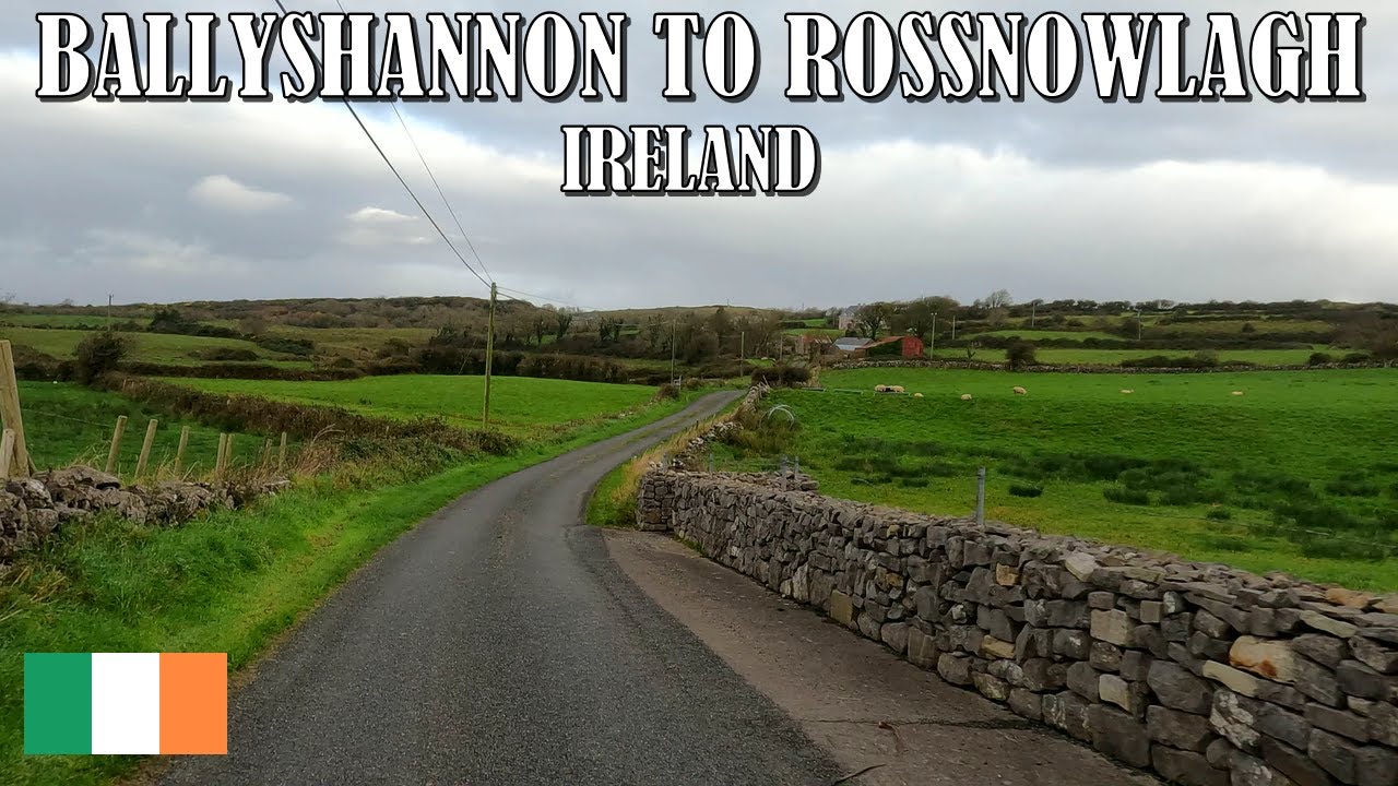 DRIVING from BALLYSHANNON TOWN to ROSSNOWLAGH VILLAGE in IRELAND 🇮🇪 4K (60fps)