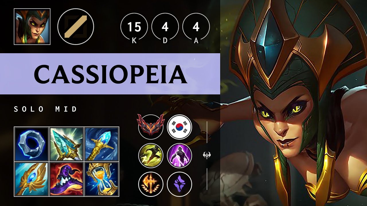 Cassiopeia Mid vs Vladimir - KR Grandmaster Patch 25.07