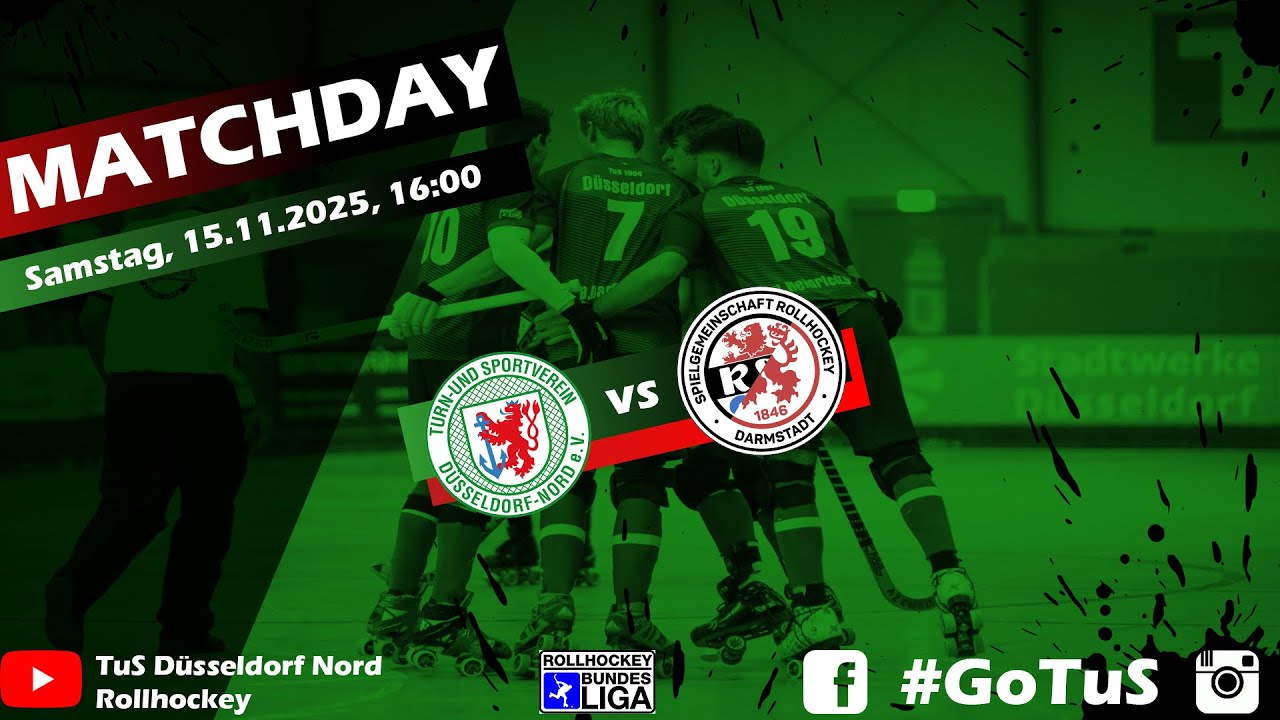 1. Rollhockey Bundesliga Herren - TuS Düsseldorf Nord vs. SGR Darmstadt