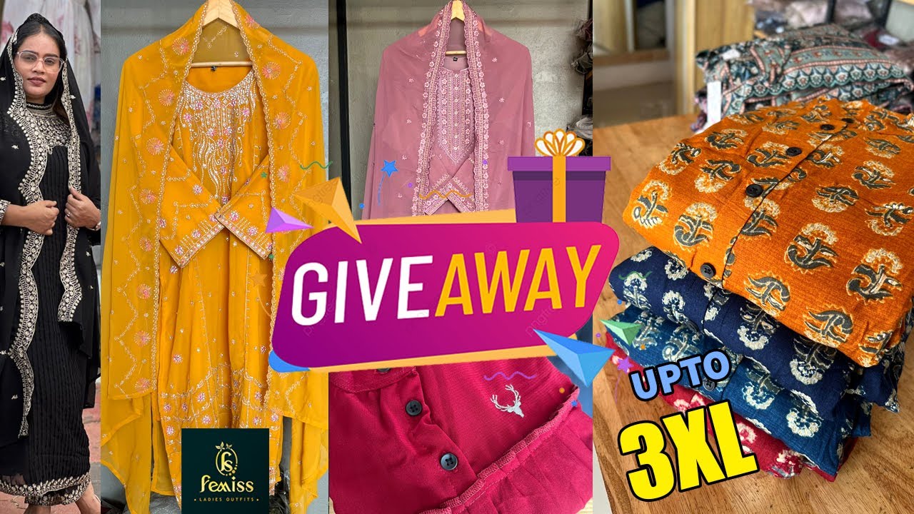 നമ്മുടെ First GiveAway Video മോശമാകില്ല!നല്ല ഉഷാർ കളക്ഷൻസ് OfferPriceൽ@femissladiesoutfits6520