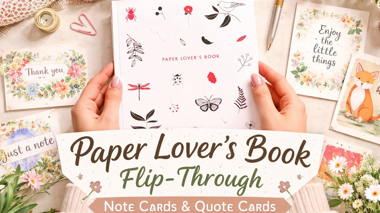 Paper Lover’s Book Flip-Through | Note Cards | Greeting Cards | Quote Cards Showcase