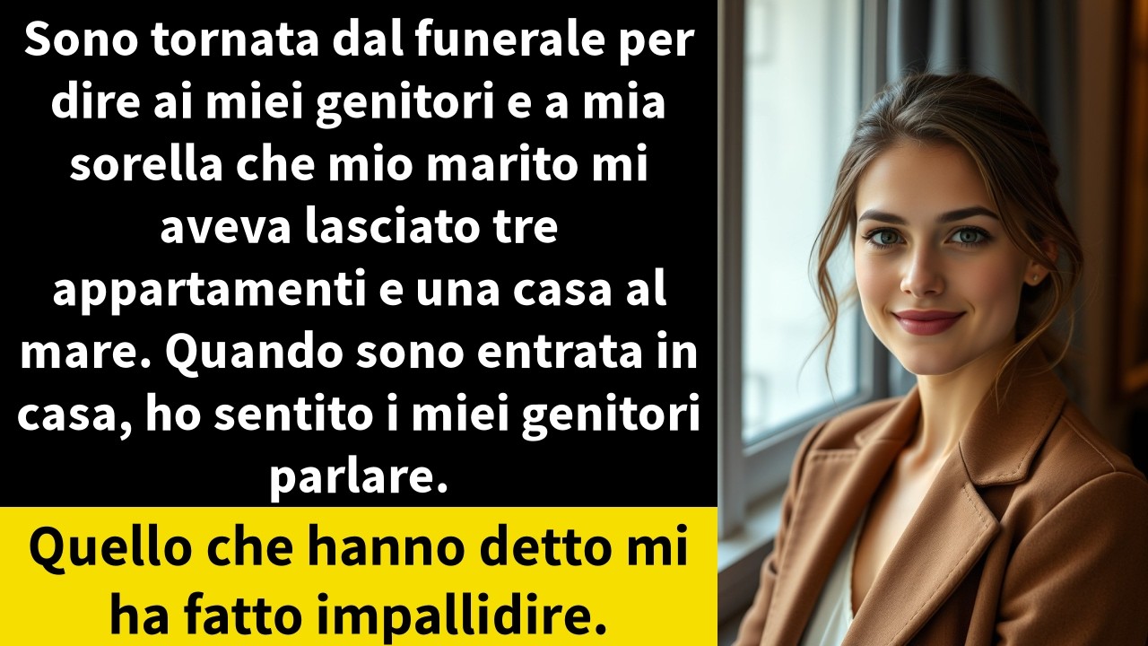 Sono tornata dal funerale per dire ai miei genitori e a mia sorella che mio marito mi aveva lasciato
