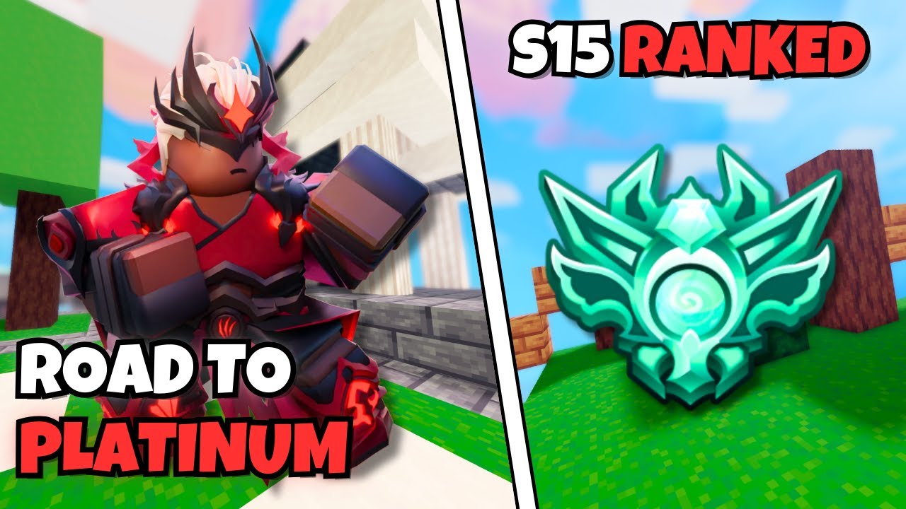 Road to Platinum in Season 15 | Roblox BedWars Ranked