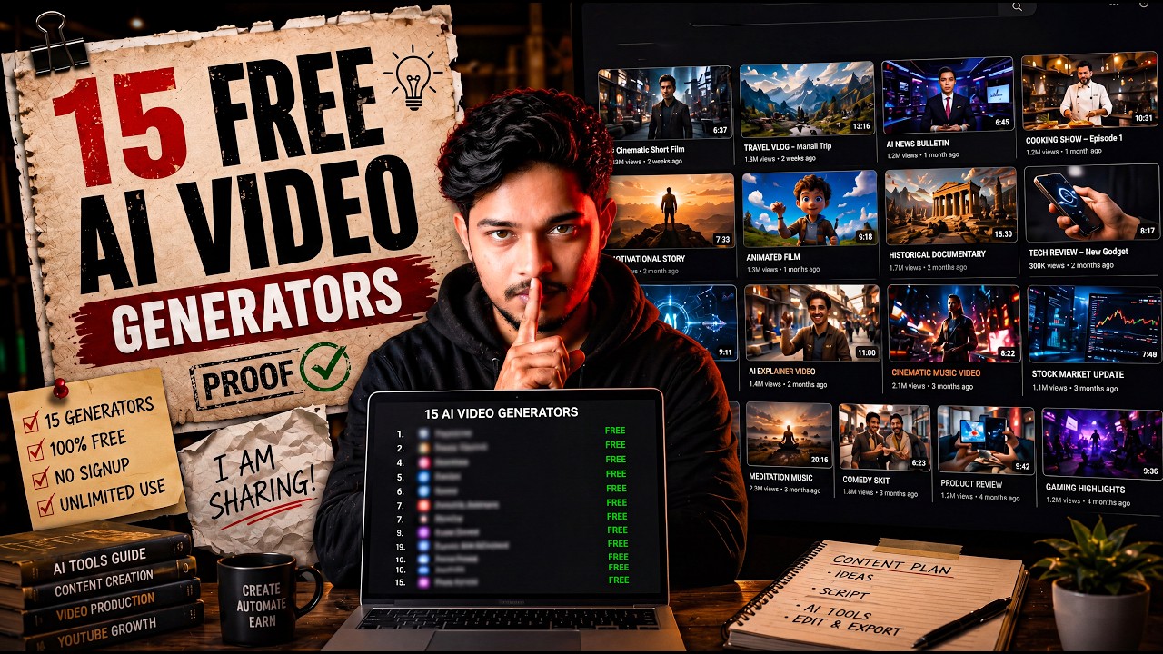 15 FREE AI Video Generator 🔥Best AI Video Generator 2026 | Text to Video AI Free