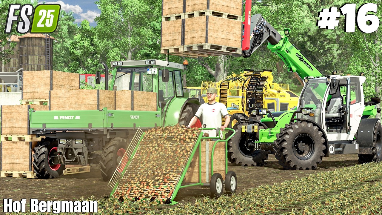 I Did Hand Harvester for Onions Harvesting | HOF BERGMAAN | Farming Simulator 25