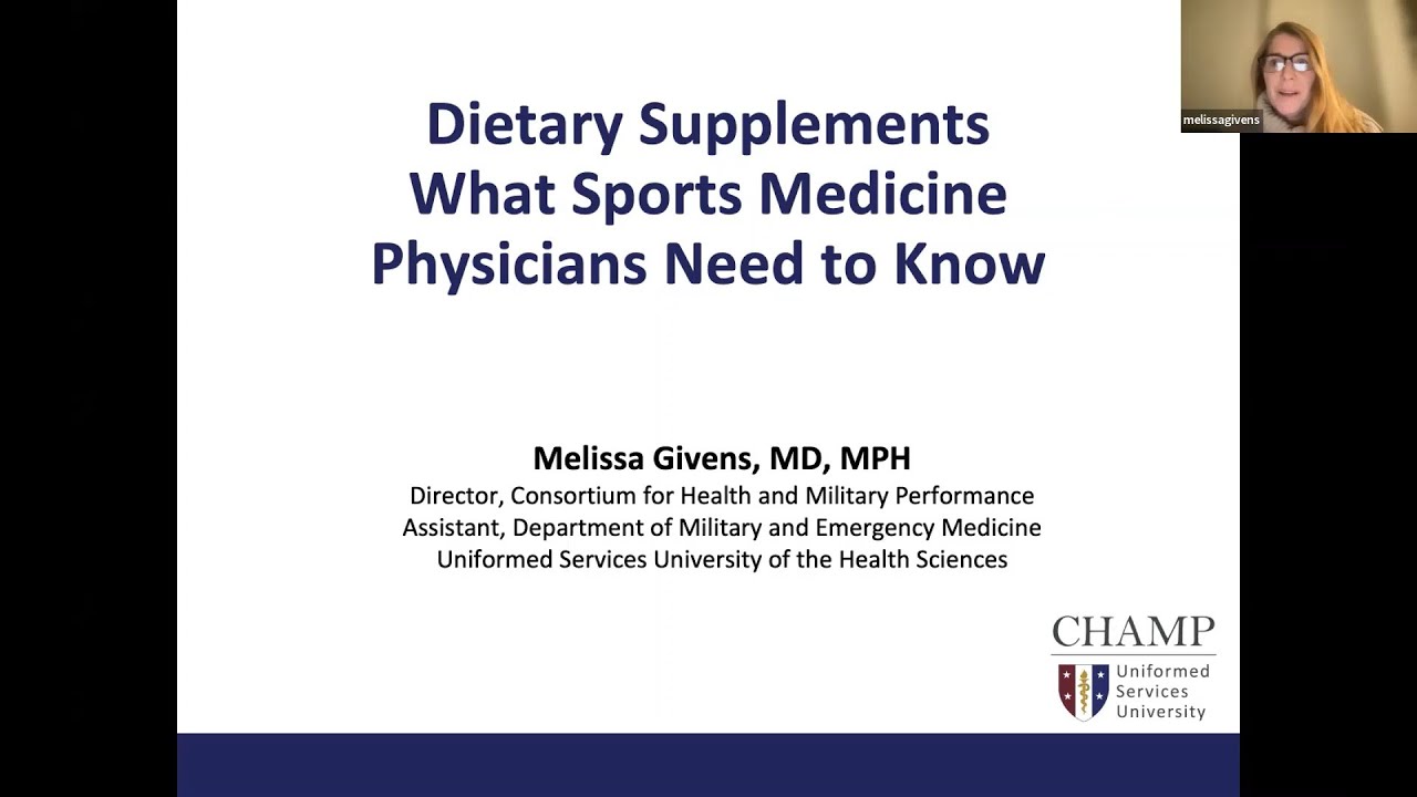 Dietary Supplements | National Fellow Online Lecture Series