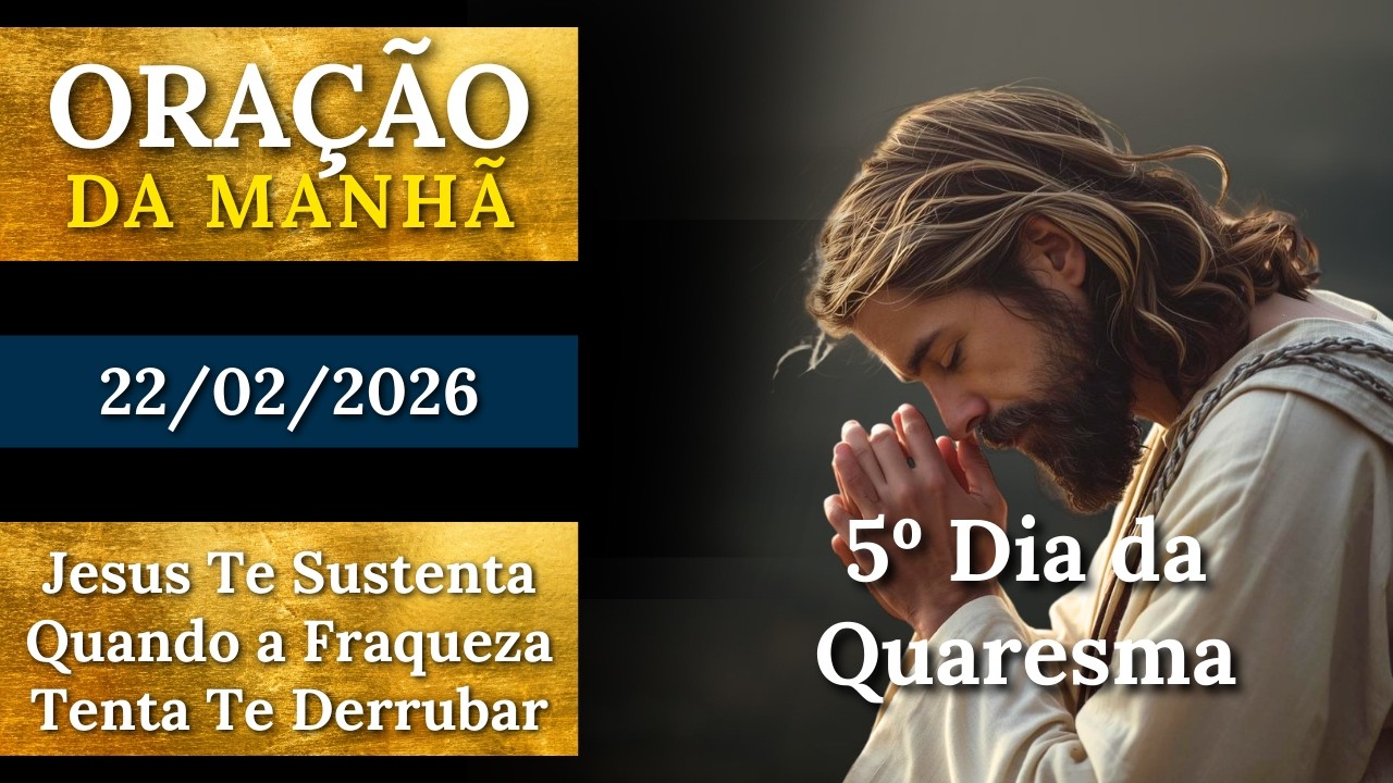 Oração PODEROSA da Manhã | Jesus Te Sustenta Quando a Fraqueza Tenta Te Derrubar 🙏🏽 Faça Essa Oração