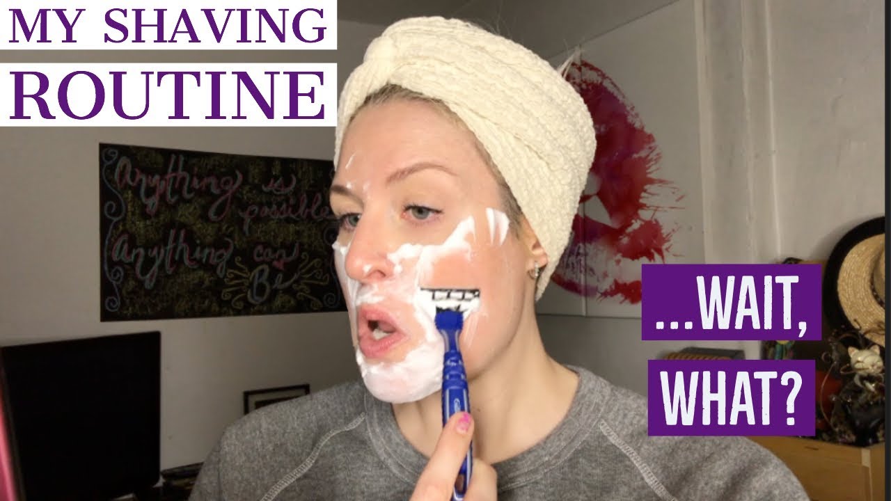 My Face Shaving Routine. With a Chardonnay | Cate the Great Beauty