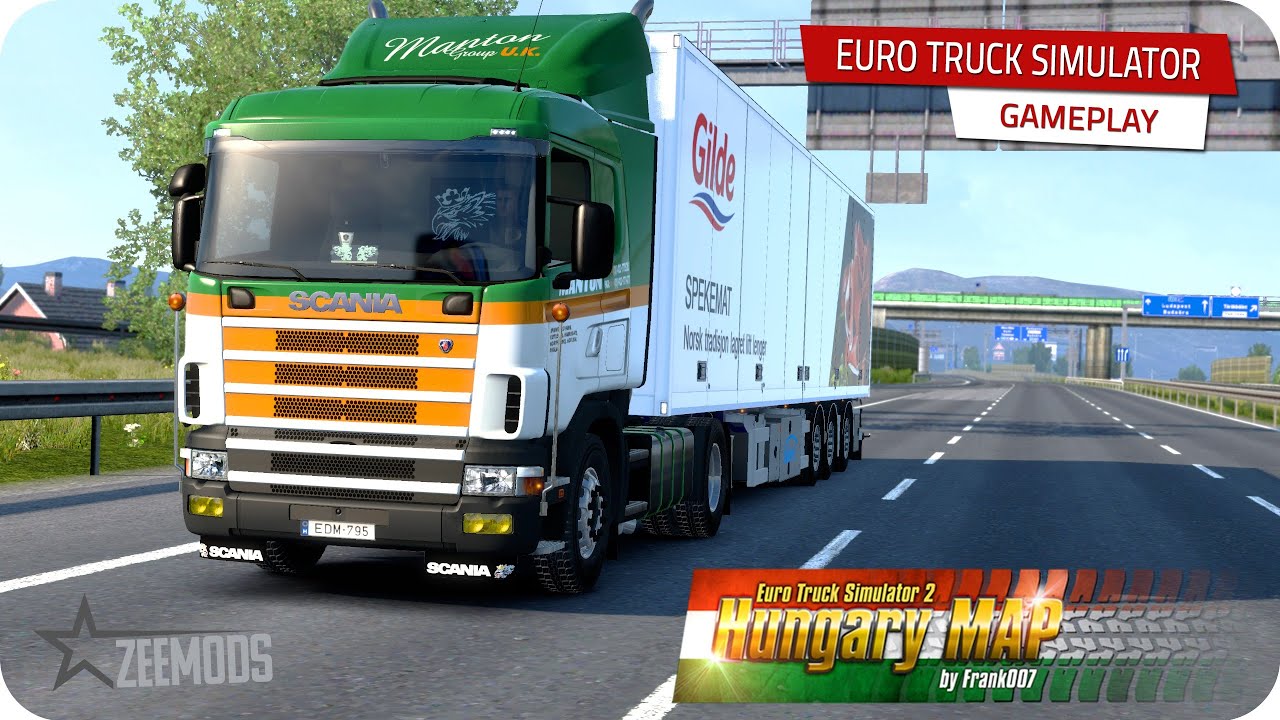 ETS 2 ★ HUNGARY MAP ★ RJL SCANIA 4 (Scania DSC14-144 straight piped Sound by ZEEMODS) 2K gameplay
