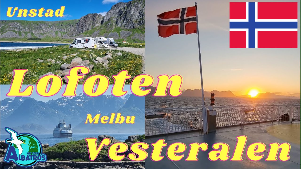 NORWEGEN, Vesteralen und Lofoten, Hurtigrutenmuseum, Melbu Camping, Unstad Beach, Fähre nach Bodö